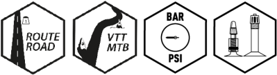 Convient aux vélos ROUTE Convient aux vélos ROUTE