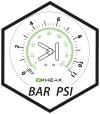 Pression : 15 bar/ 220 PSI